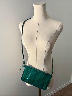 Emerald Green Crossbody Shoulder Bag - Women